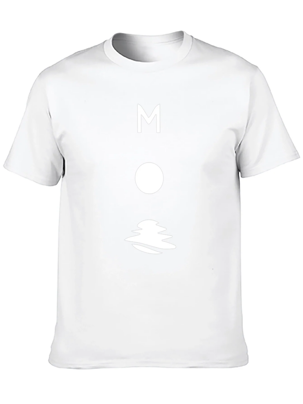 Modern Moon Graphic T-Shirt - Black Cotton Tee product image 9