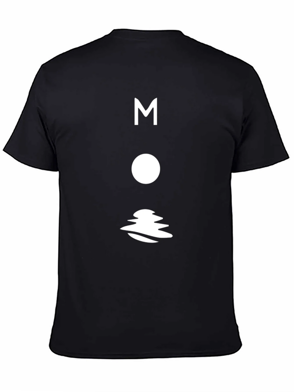 Modern Moon Graphic T-Shirt - Black Cotton Tee product image 4