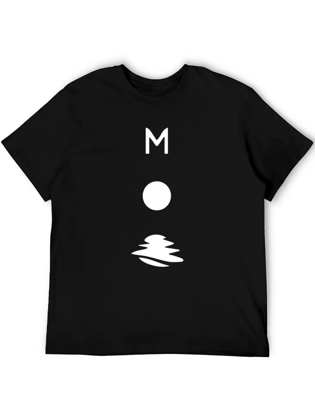 Modern Moon Graphic T-Shirt - Black Cotton Tee product image 5