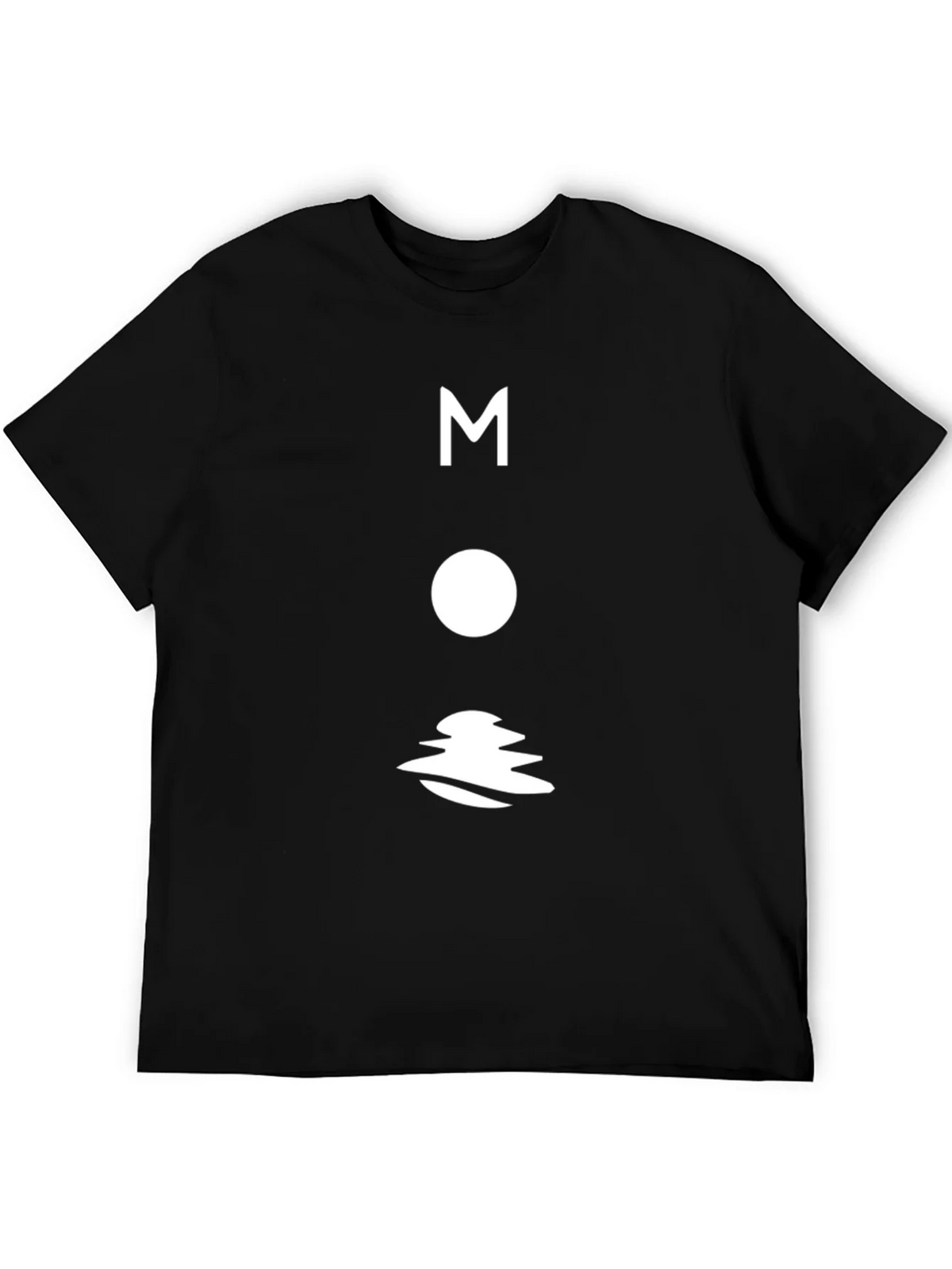 Modern Moon Graphic T-Shirt - Black Cotton Tee product image 5