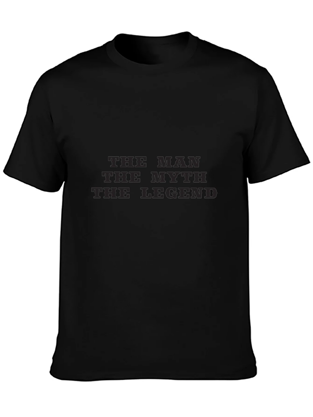 The Man Myth Legend Black T-Shirt product image 3