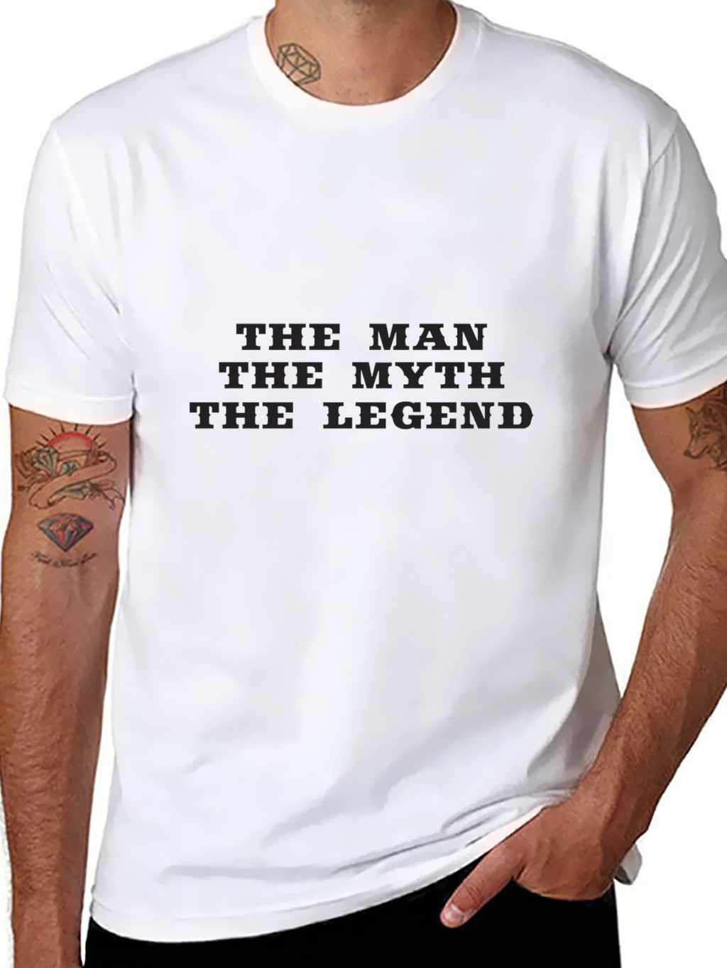 The Man Myth Legend Black T-Shirt product image 7