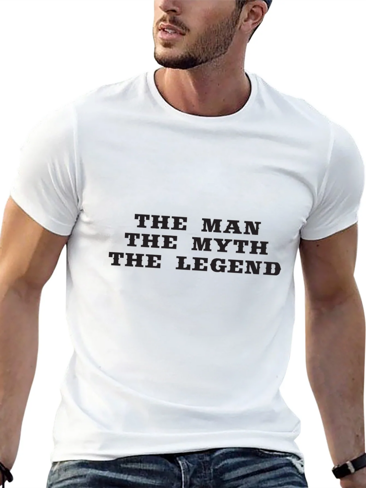 The Man Myth Legend Black T-Shirt product image 12