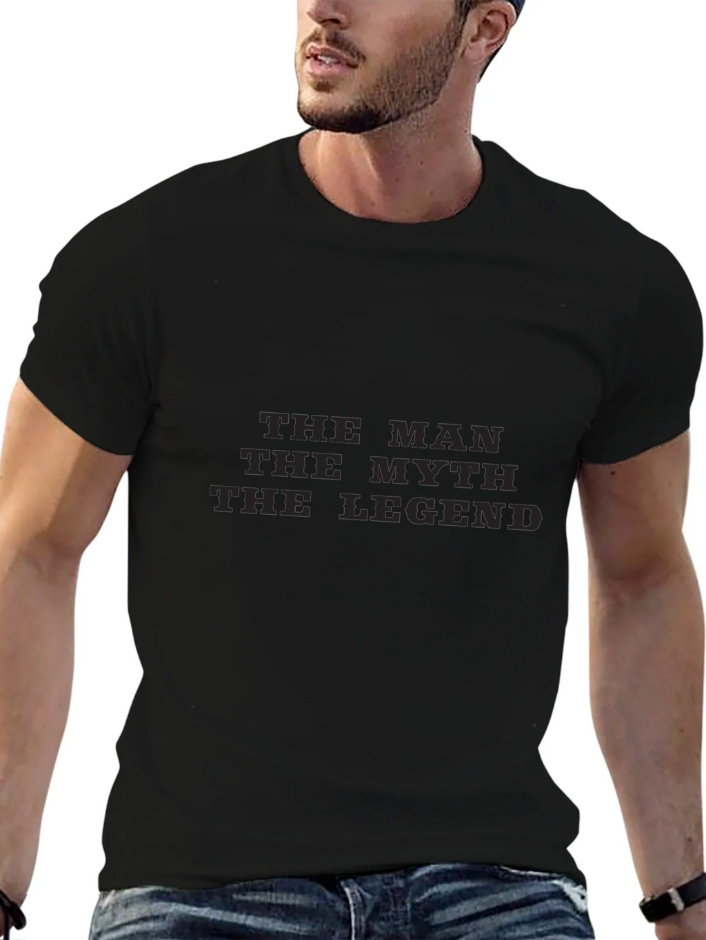 The Man Myth Legend Black T-Shirt product image 6