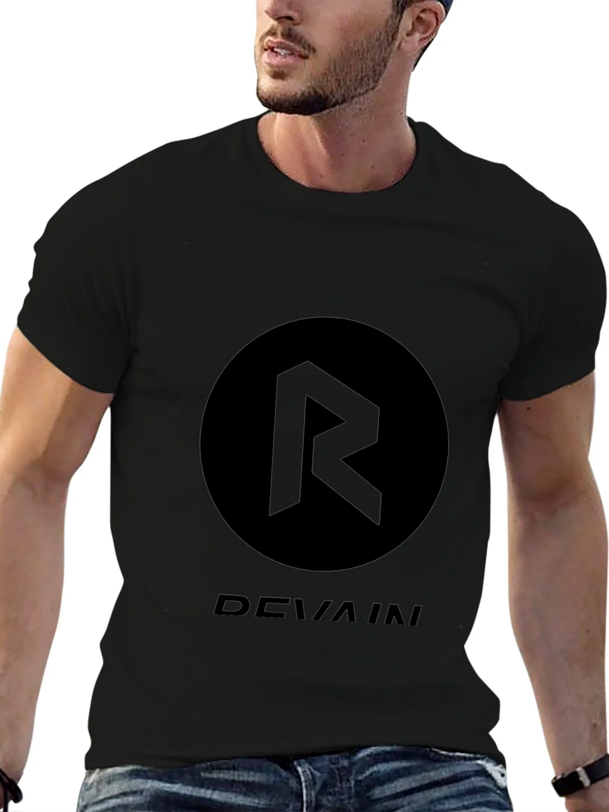 Black Devain Graphic Print T-Shirt product image 5