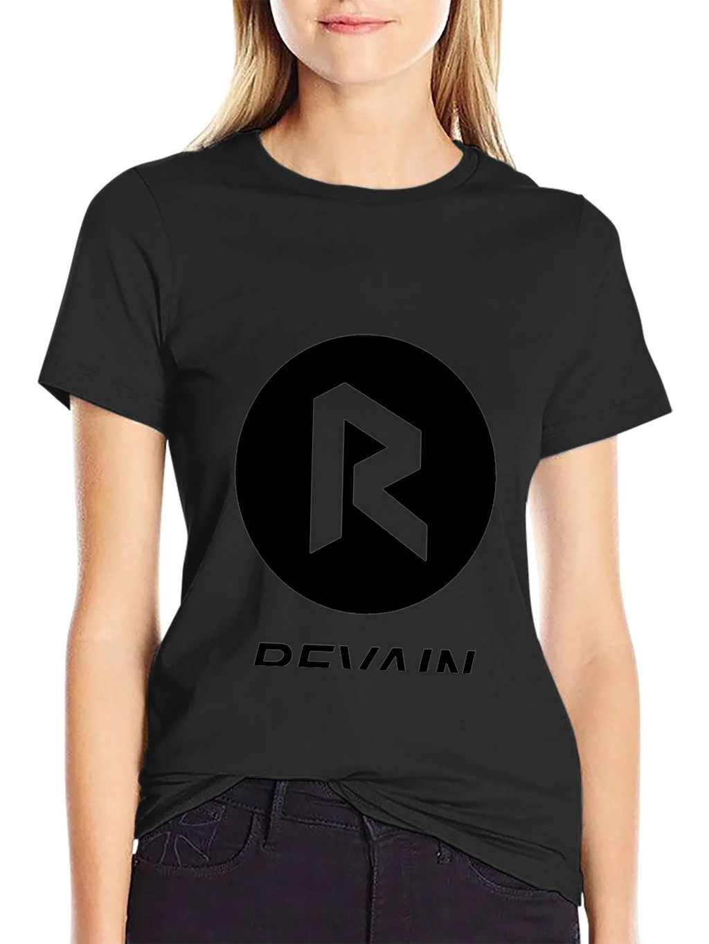 Black Devain Graphic Print T-Shirt product image 2