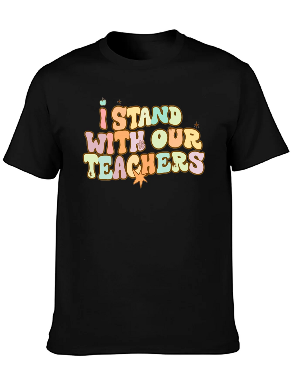 I Stand With Our Teachers Graphic T-Shirt product image 1