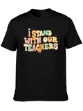 I Stand With Our Teachers Graphic T-Shirt product image 1