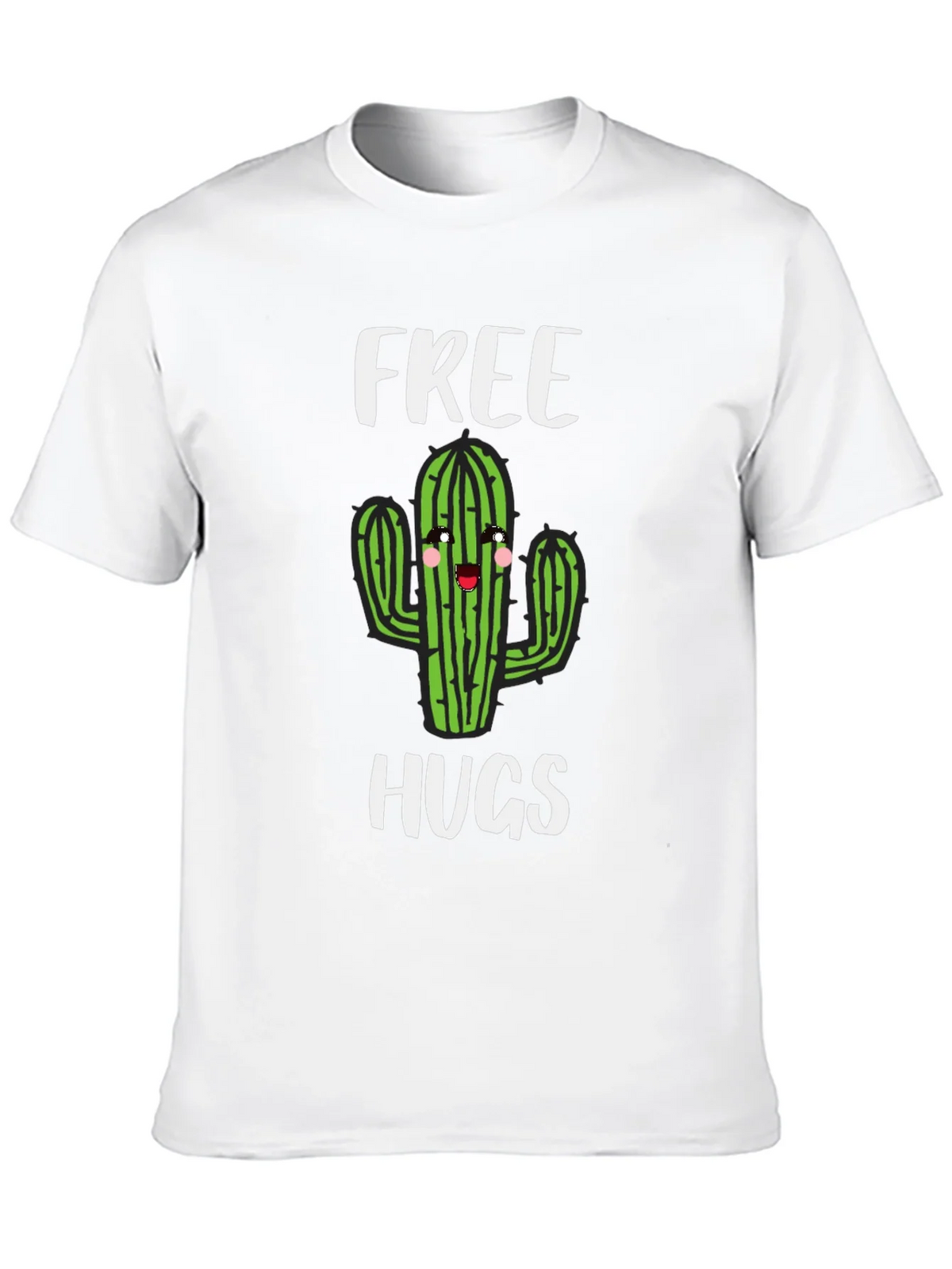 Free Hugs Cactus Graphic T-Shirt - Soft Cotton product image 5