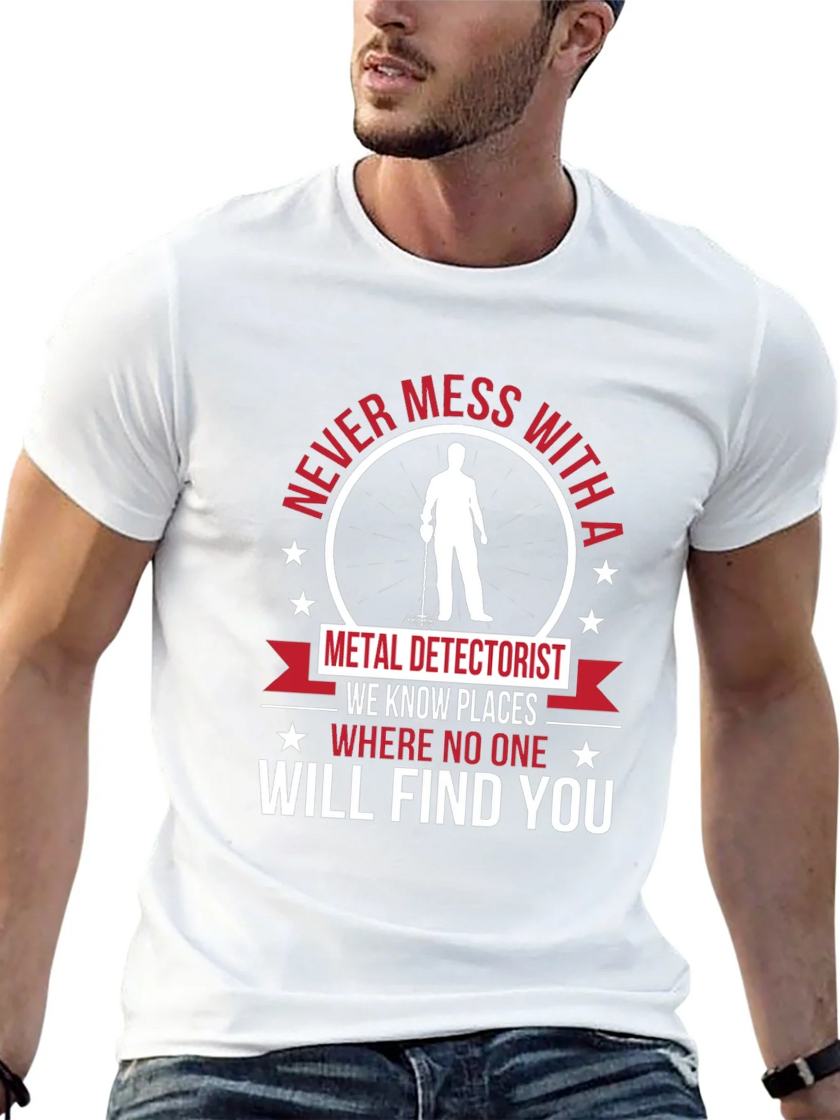 Metal Detectorist Graphic T-Shirt product image 2