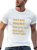 Retro Games T-Shirt - Stick Ball King Design product image 1