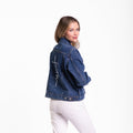 Vintage Washed Faith Cross Denim Jacket