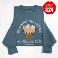 He Owns the Cattle Embellished Sweatshirt - 24 product image 1