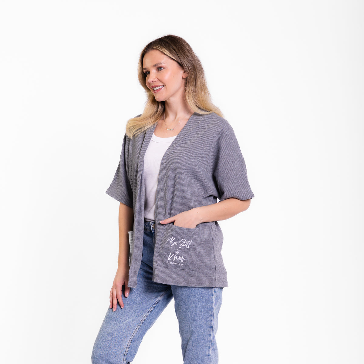 Be Still Waffle Knit Kimono product image 1