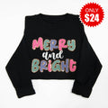 Merry and Bright Embellished Sweatshirt - 24 product image 1