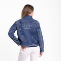 Vintage Washed Not Perfect Just Forgiven Denim Jacket
