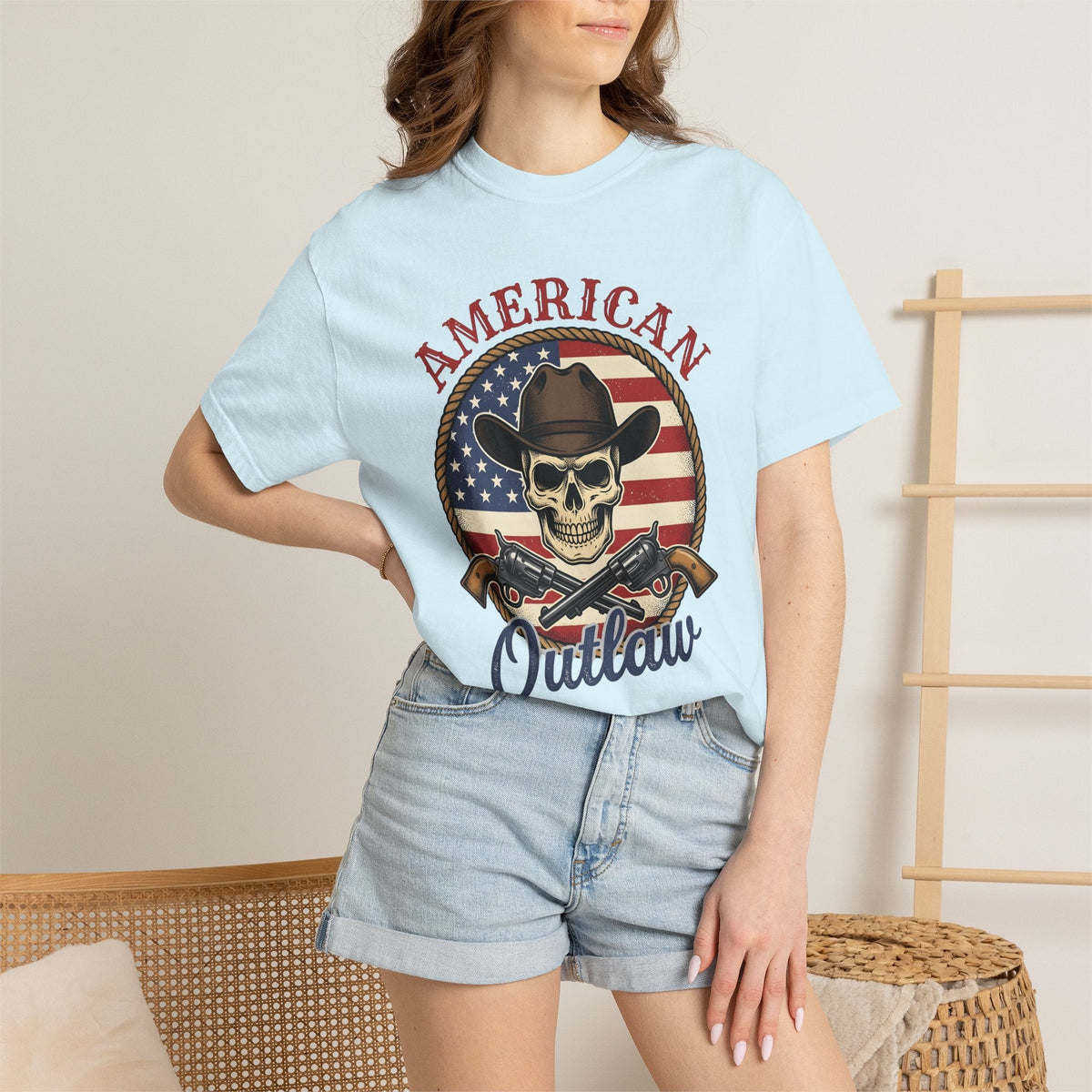 Western Skull Shirt America Cowboy Unisex Gift Antique Tee product image 9