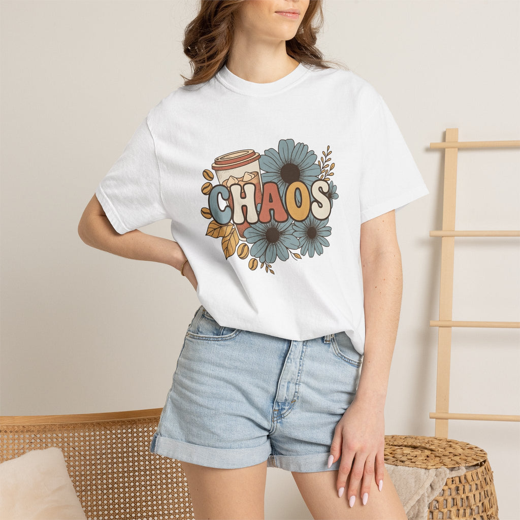 Coffee Cup Floral Shirt Mom Coffee Gift for Women Boho Tee Mug T-Shirt Mother