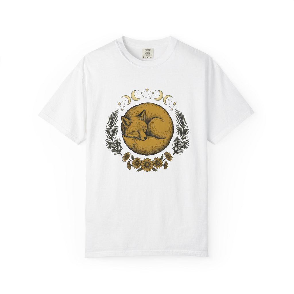Curled Fox Shirt Boho Chic Outdoors Unisex Gift Tribal Tee product image 1