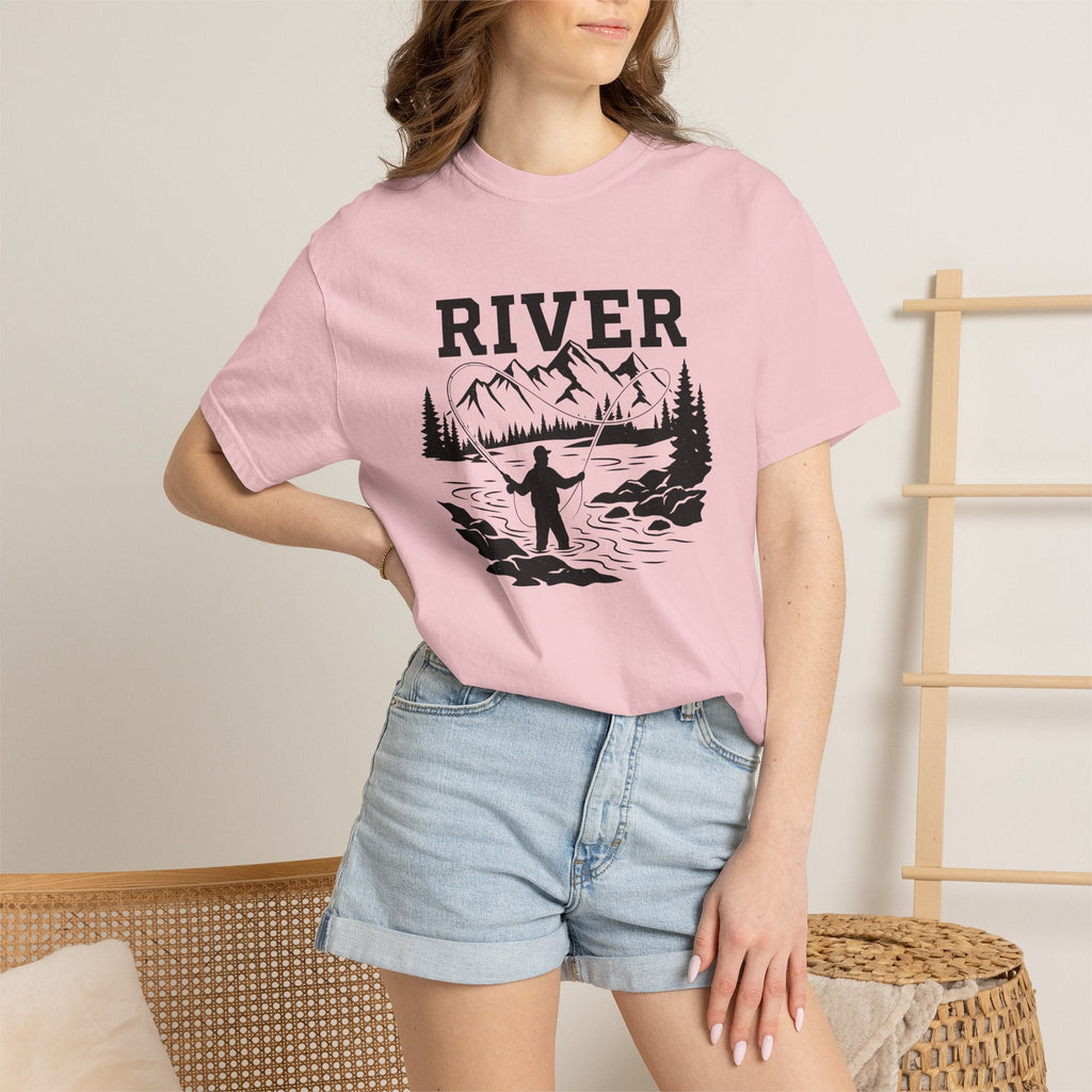 Fly Fishing Shirt Hiking Unisex Gift Retro Tee Flyfishing product image 12