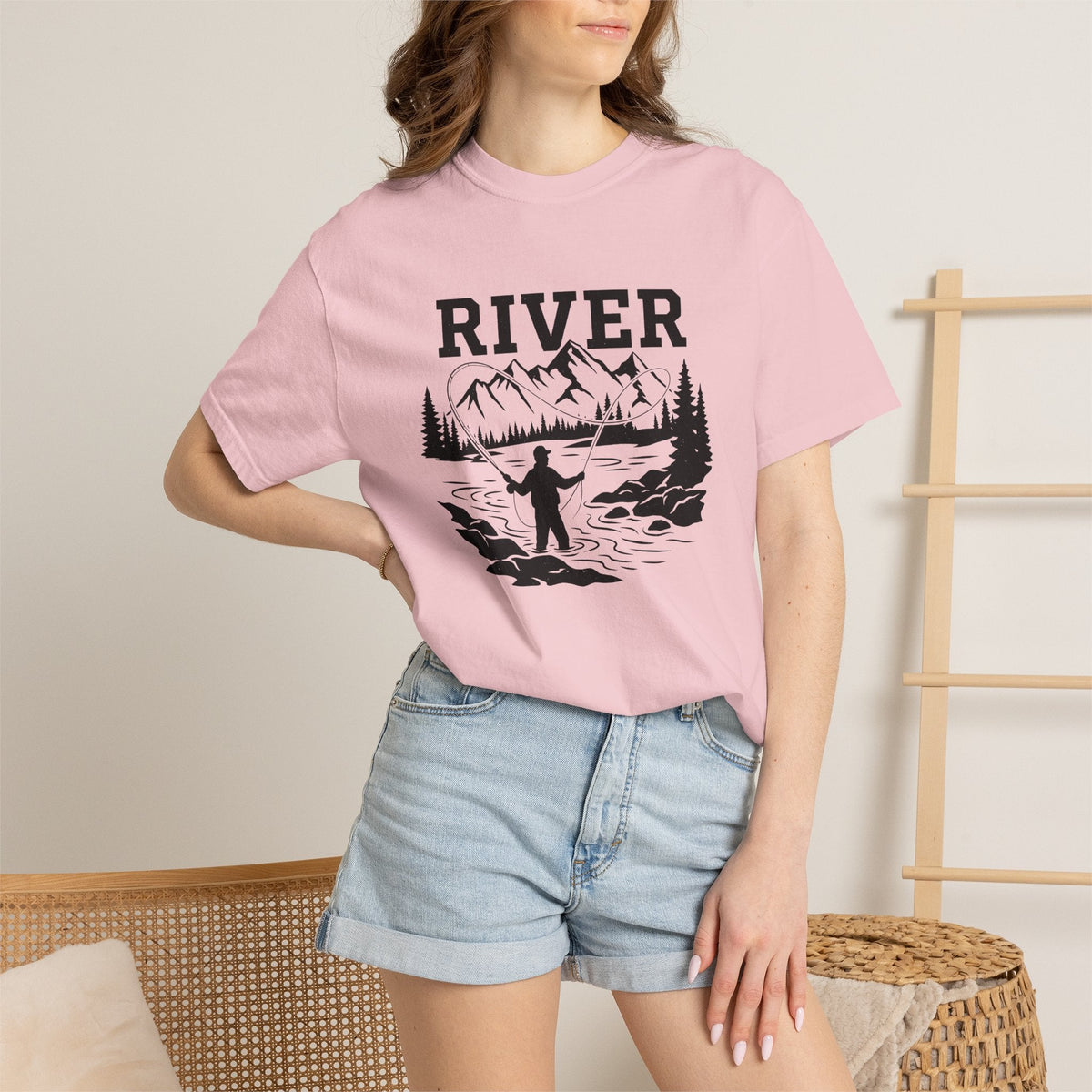 Fly Fishing Shirt Hiking Unisex Gift Retro Tee Flyfishing product image 12