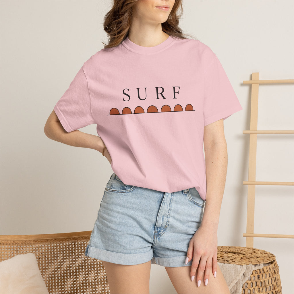 Wave Graphic Shirt Surfing Beach Gift Women Minimalist Tee product image 12