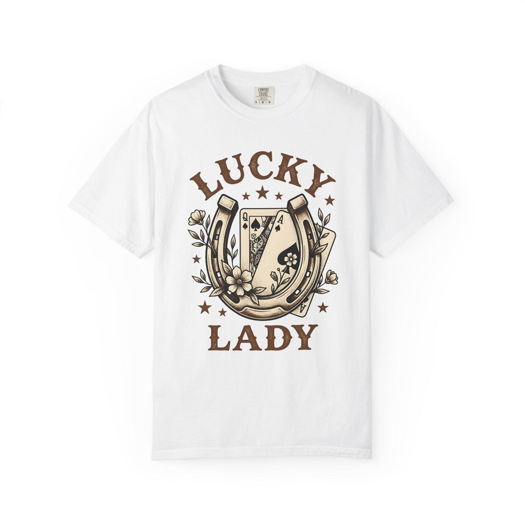 Horseshoe Poker Cards Shirt Cowgirl Betting Gift for Women product image 1