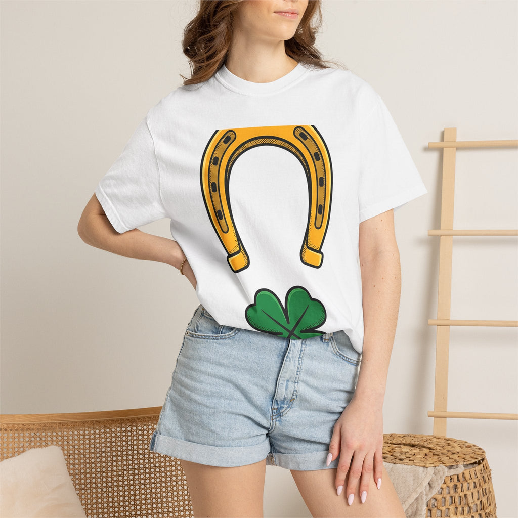 Horseshoe Clover Shirt St Patrick's Day Superstition Unisex product image 6
