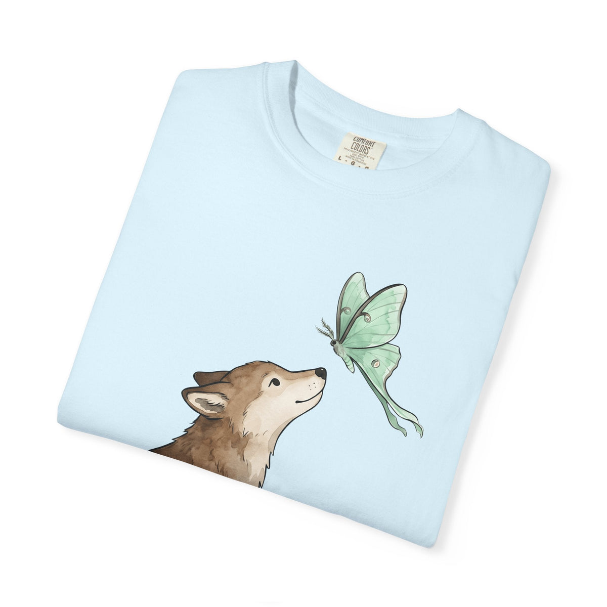 Wolf Butterfly Shirt Animals Wildlife Unisex Gift Pastel product image 8