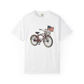 Bike Illustration Shirt 4th Of July America Unisex Gift Old product image 1