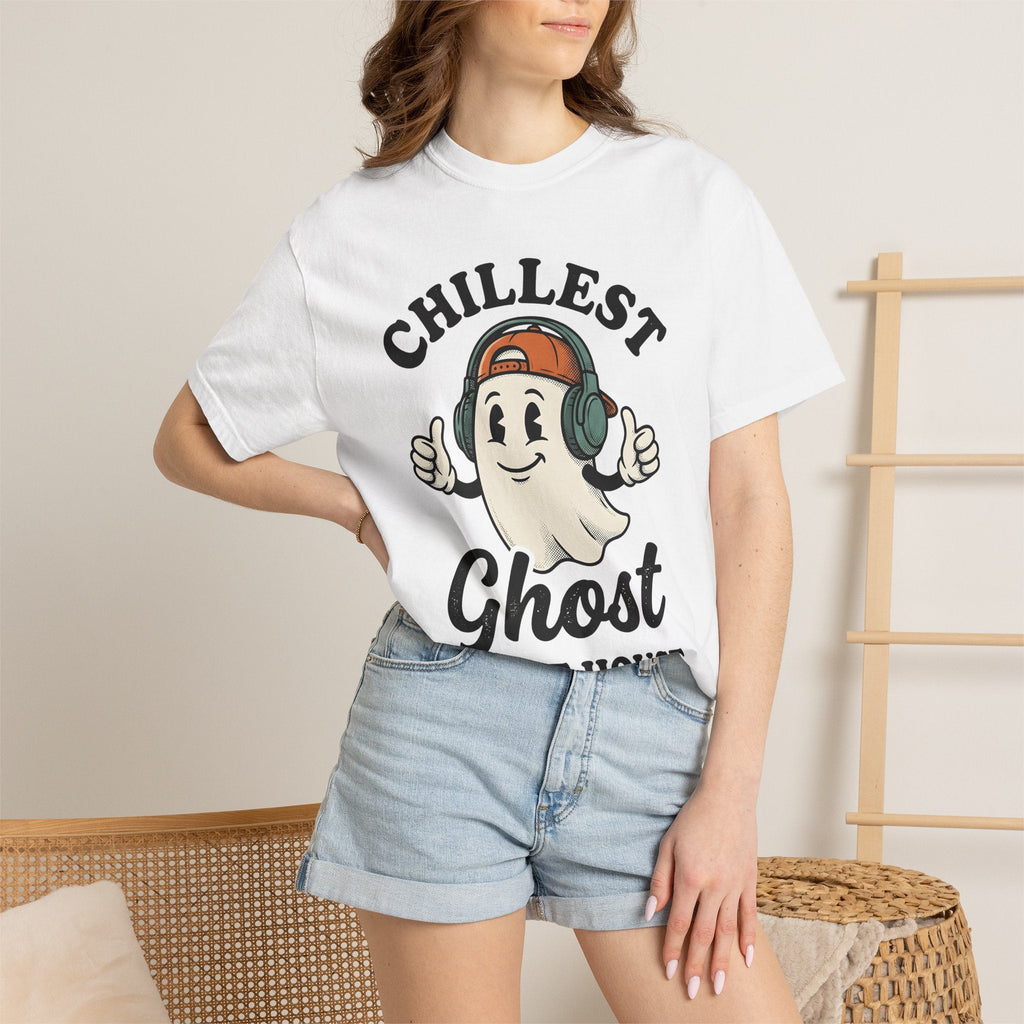 Ghost Clipart Shirt Halloween Joke Unisex Gift Retro Tee product image 6