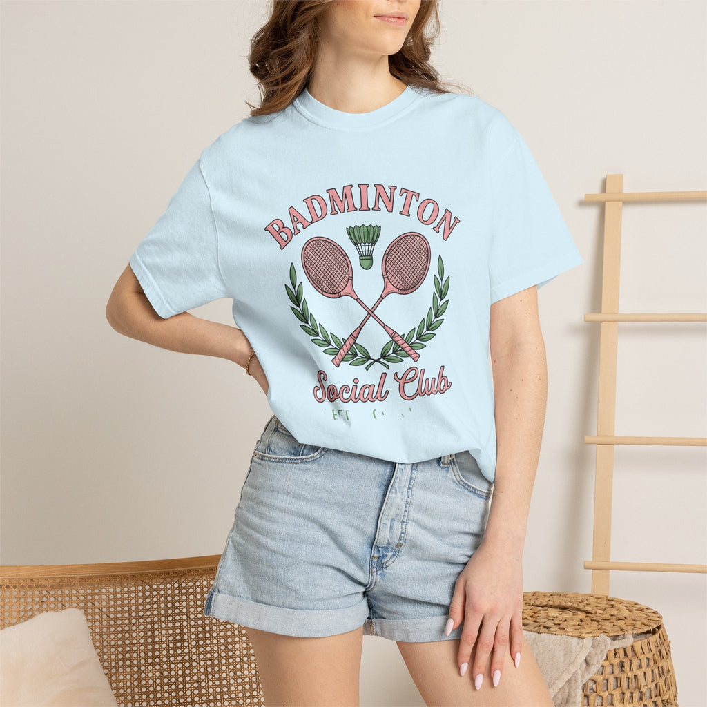 Badminton Racquets Shirt Association Unisex Gift Line Art product image 9