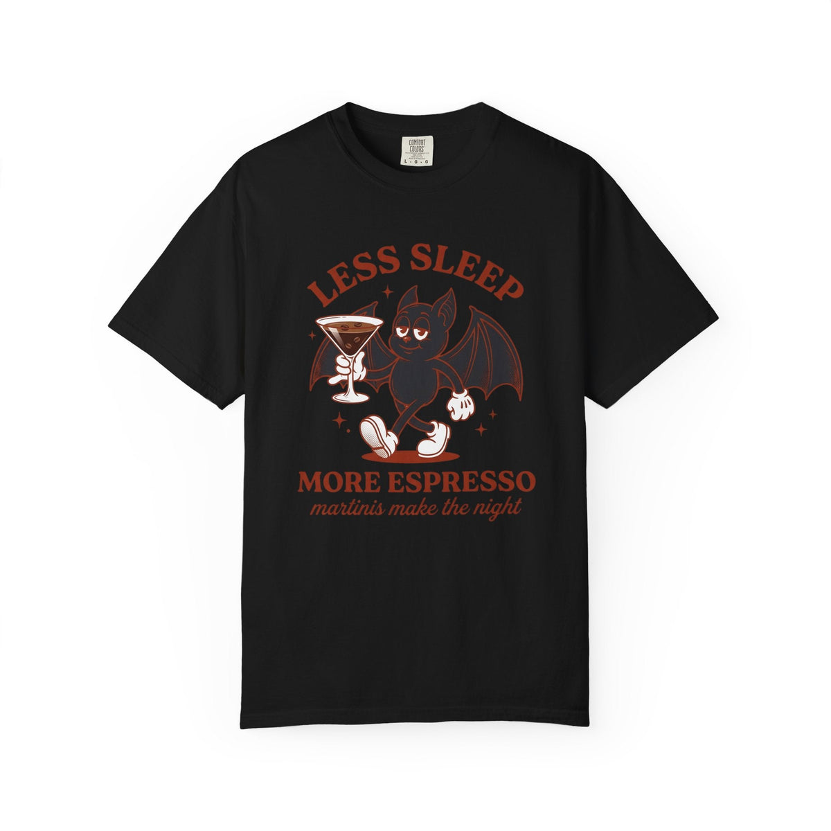 Bat Drink Shirt Coffee Joke Unisex Gift Vintage Tee product image 4