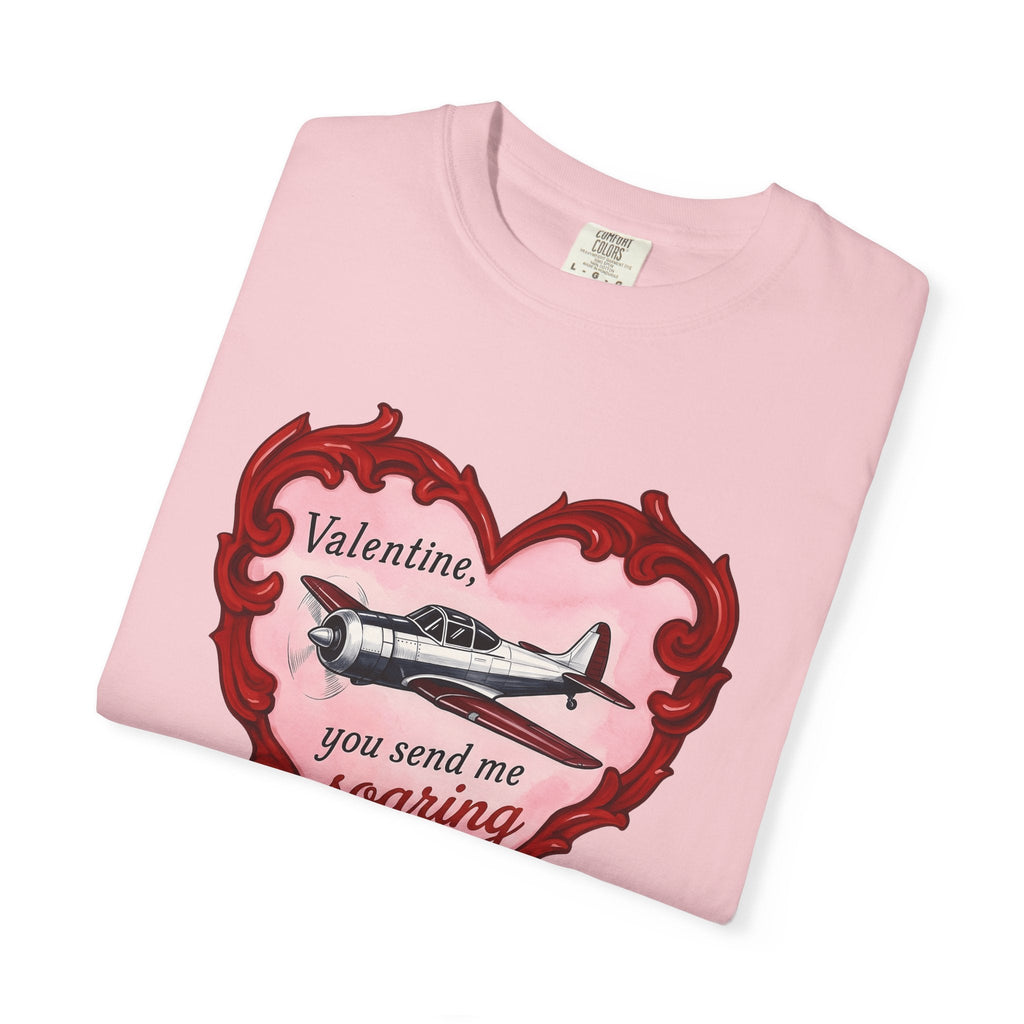 Airplane Love Shirt St Valentines Day Unisex Gift Retro Tee product image 11