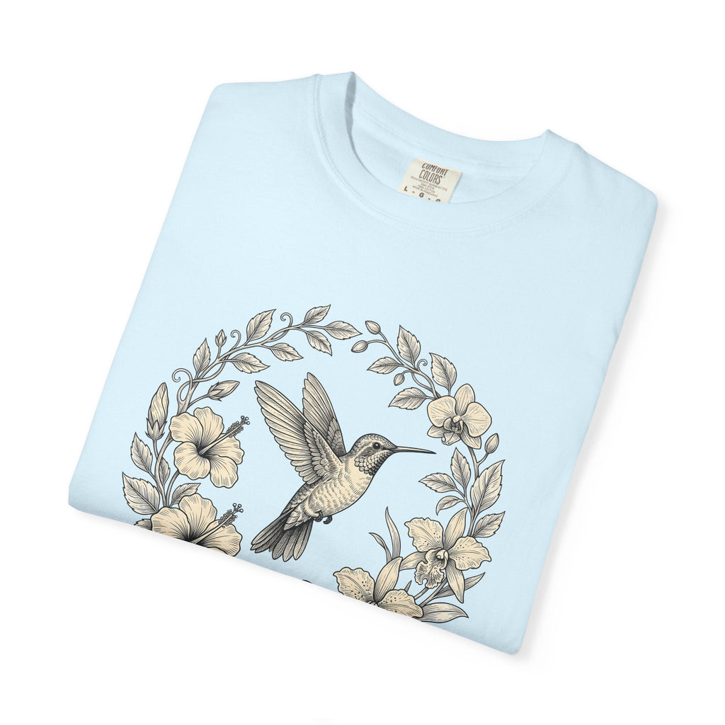 Hummingbird Ring Shirt Animals & Flowers Environment Unisex Gift Leafy Tee