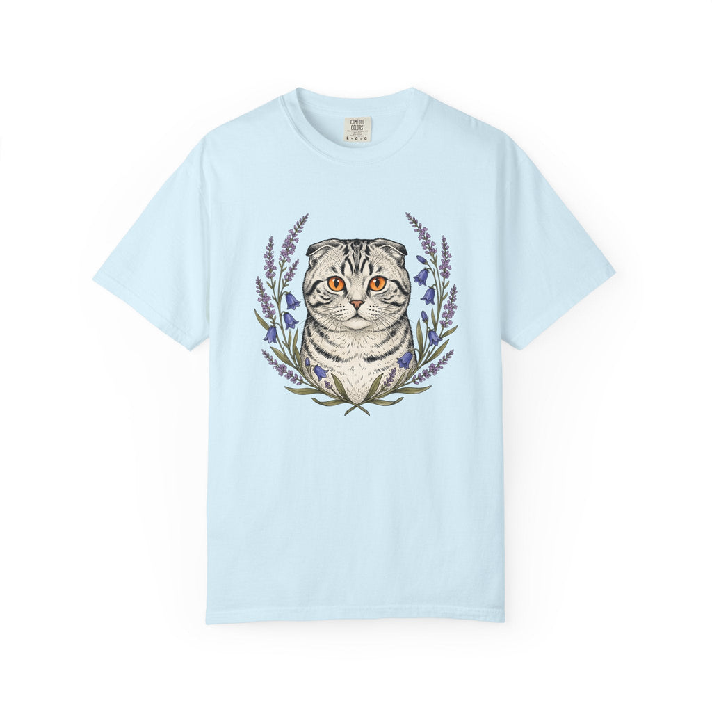Striped Cat Shirt Botanicals Unisex Gift Sketch Tee Tabby product image 2