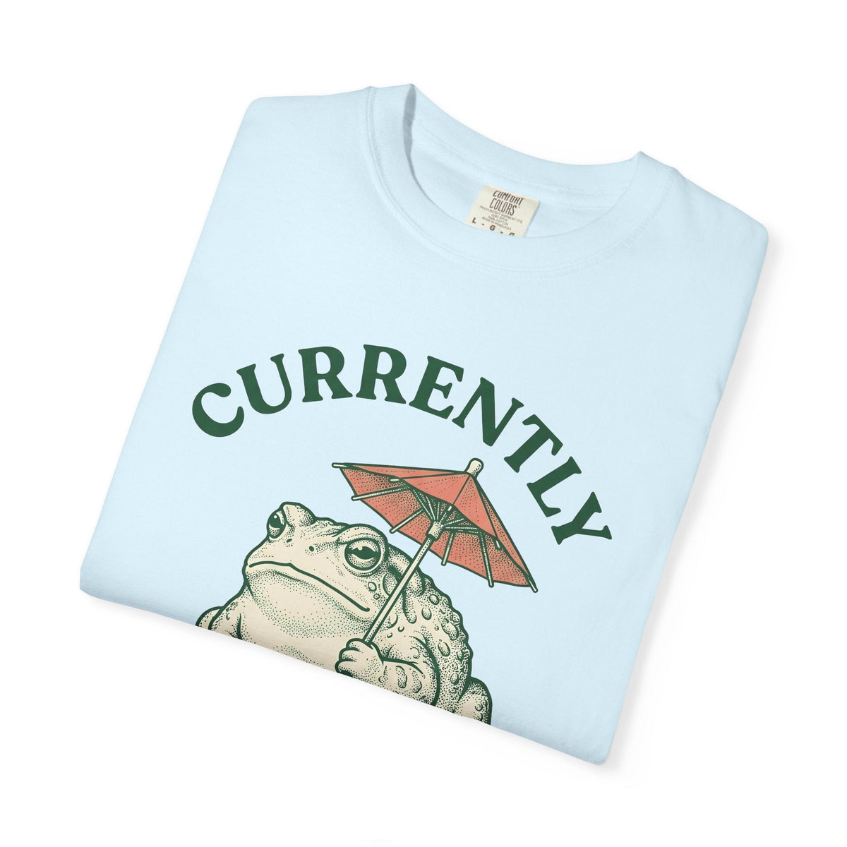 Frog Umbrella Retro T-Shirt – Funny Rainy Day Toad, Unisex product image 8