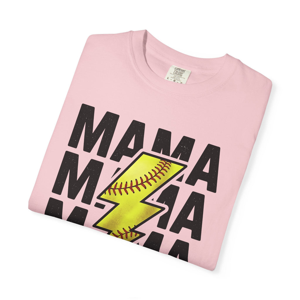 Softball Flash Bolt Shirt Moms Workout Gift for Women Heavy product image 11