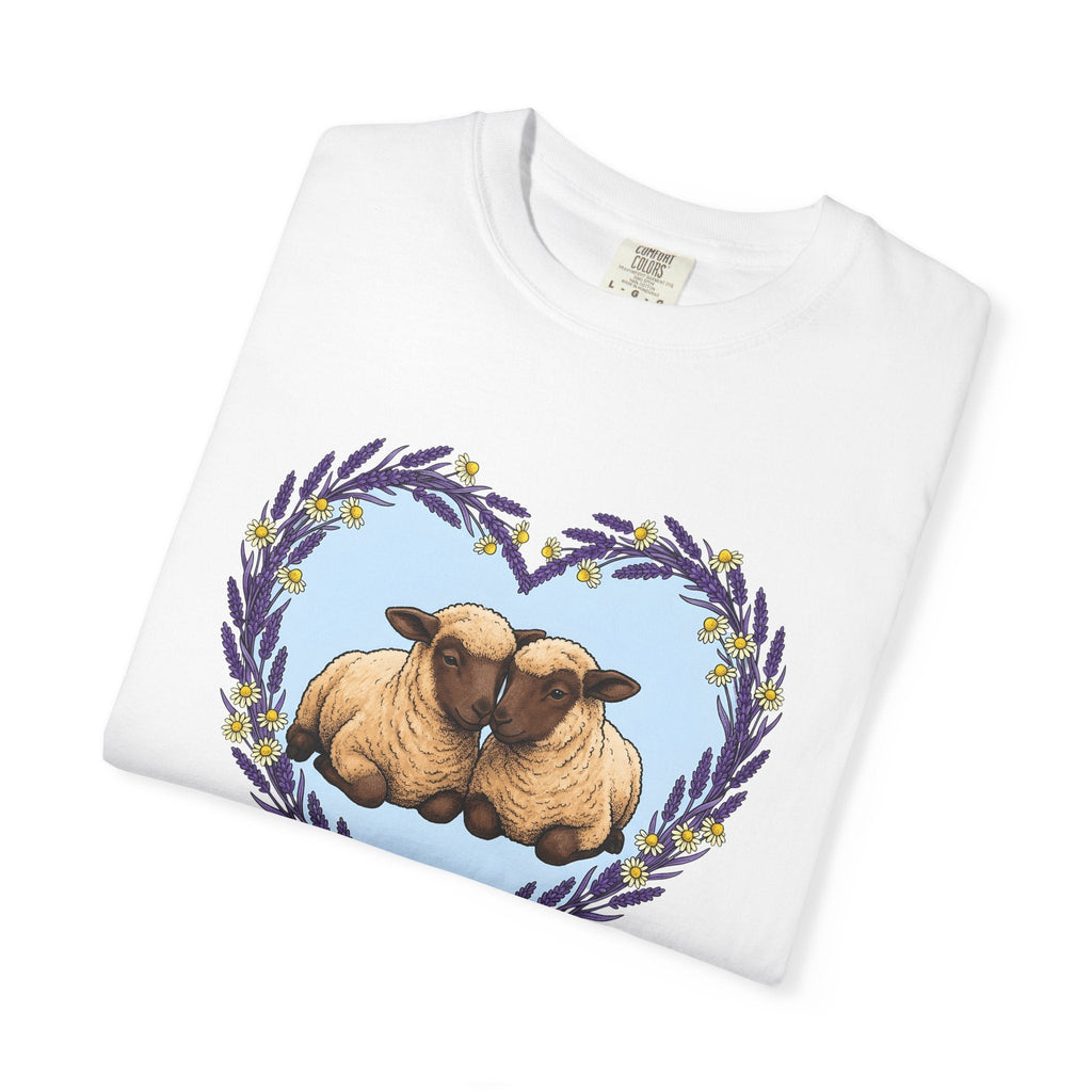 Sheep Couple Shirt Cute Pet Unisex Gift Sketch Tee Ewe product image 5