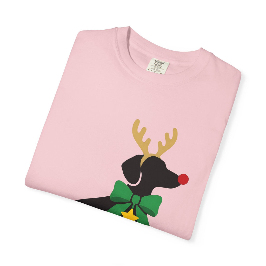 Sausage Dog Shirt Christmas Dogs Unisex Gift Outline Tee product image 11