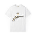 Western Pistol Shirt Cowgirl Cowboy Gift Women Retro Tee product image 1