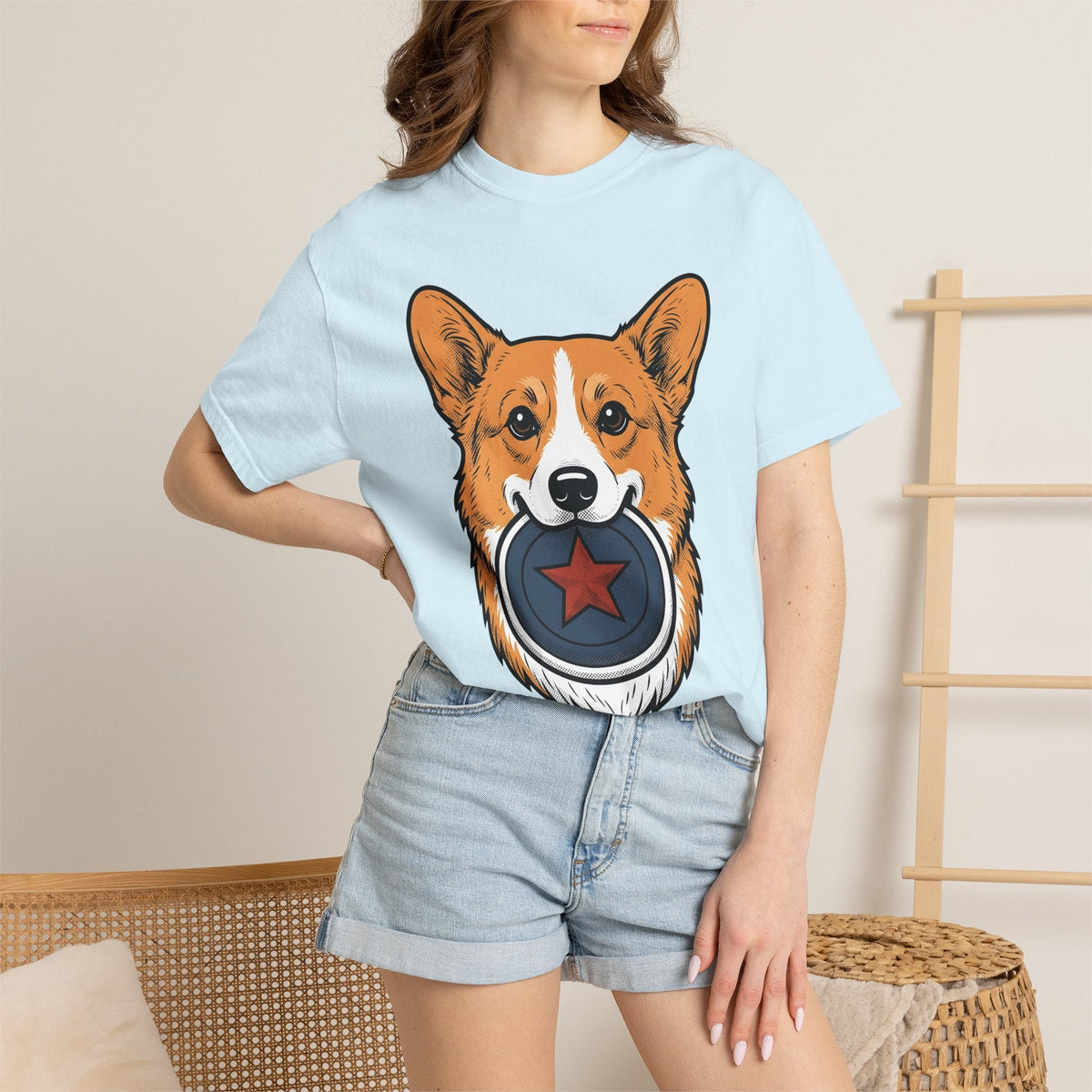 Corgi Puppy Star T-Shirt – Patriotic 4th of July Dog Lover product image 9