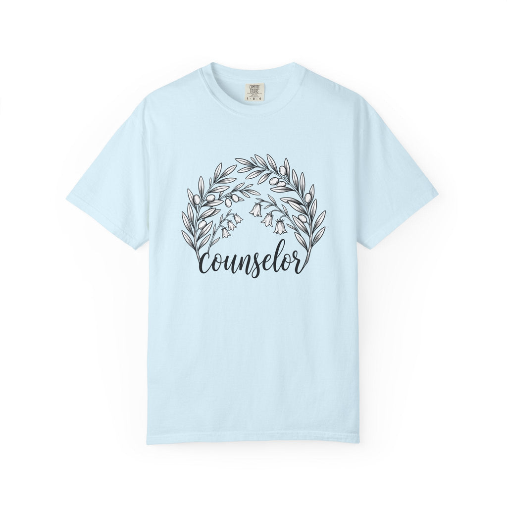 Botanical Wreath Shirt Counselor Floral Unisex Gift Hand product image 2
