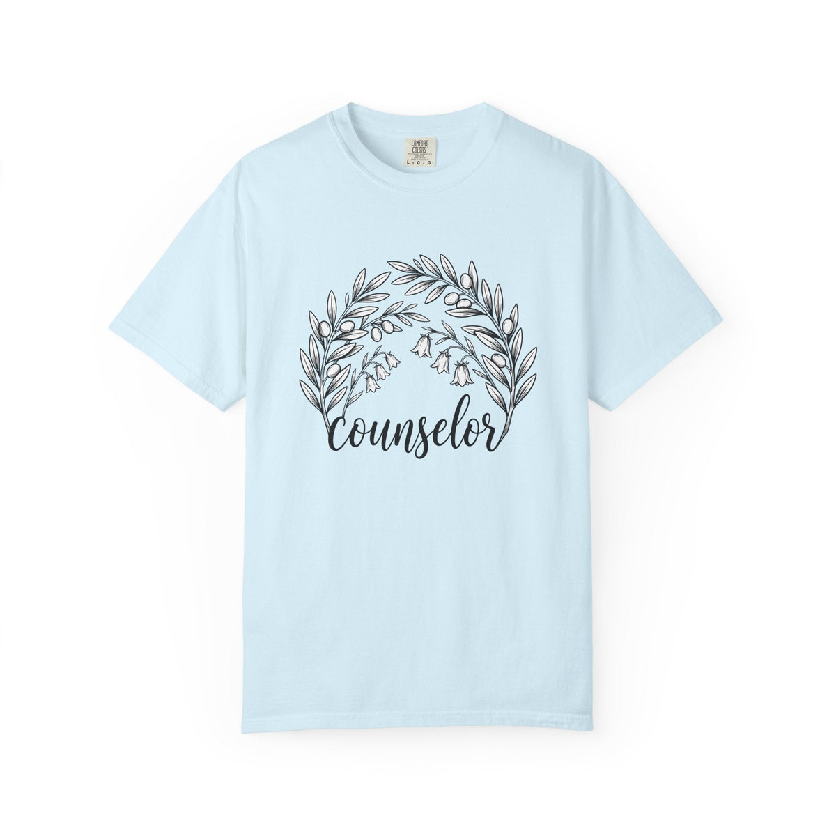 Botanical Wreath Shirt Counselor Floral Unisex Gift Hand product image 2