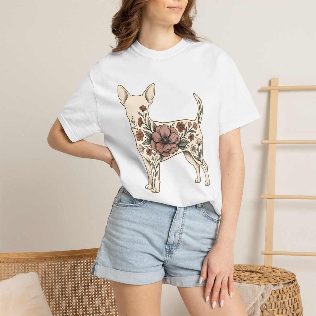 Chihuahua Bloom Shirt Dog Bouquet Unisex Gift Garden Tee product image 6
