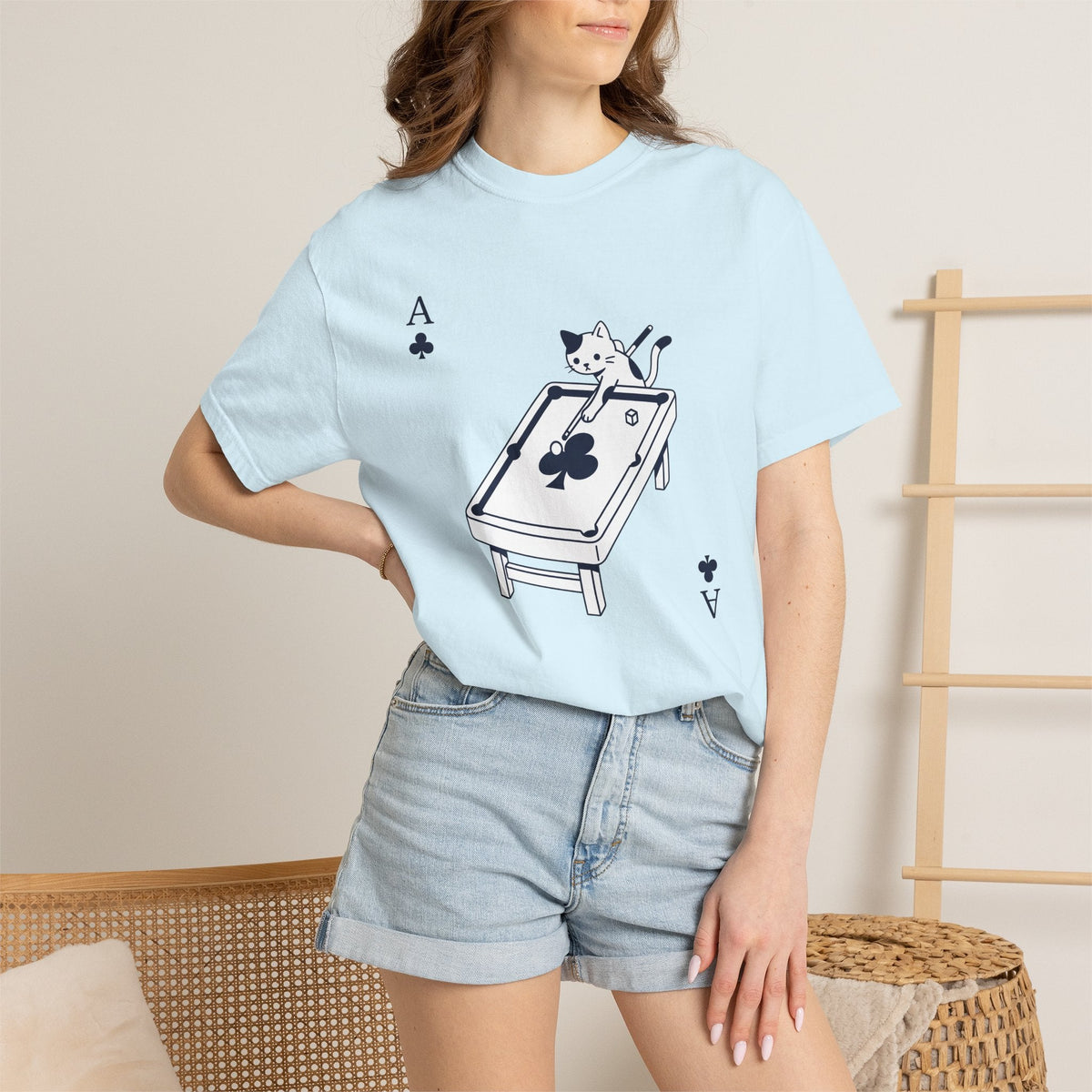 Cat Pool Table Shirt Gaming Unisex Gift Kawaii Tee Billiard product image 9