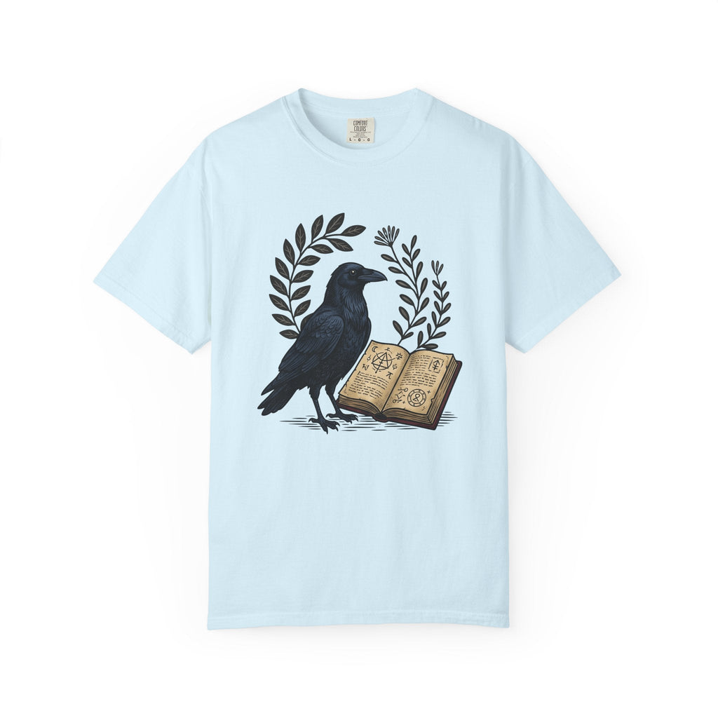 Crow Journal Retro T-Shirt – Halloween Magic Occult Sketch product image 2