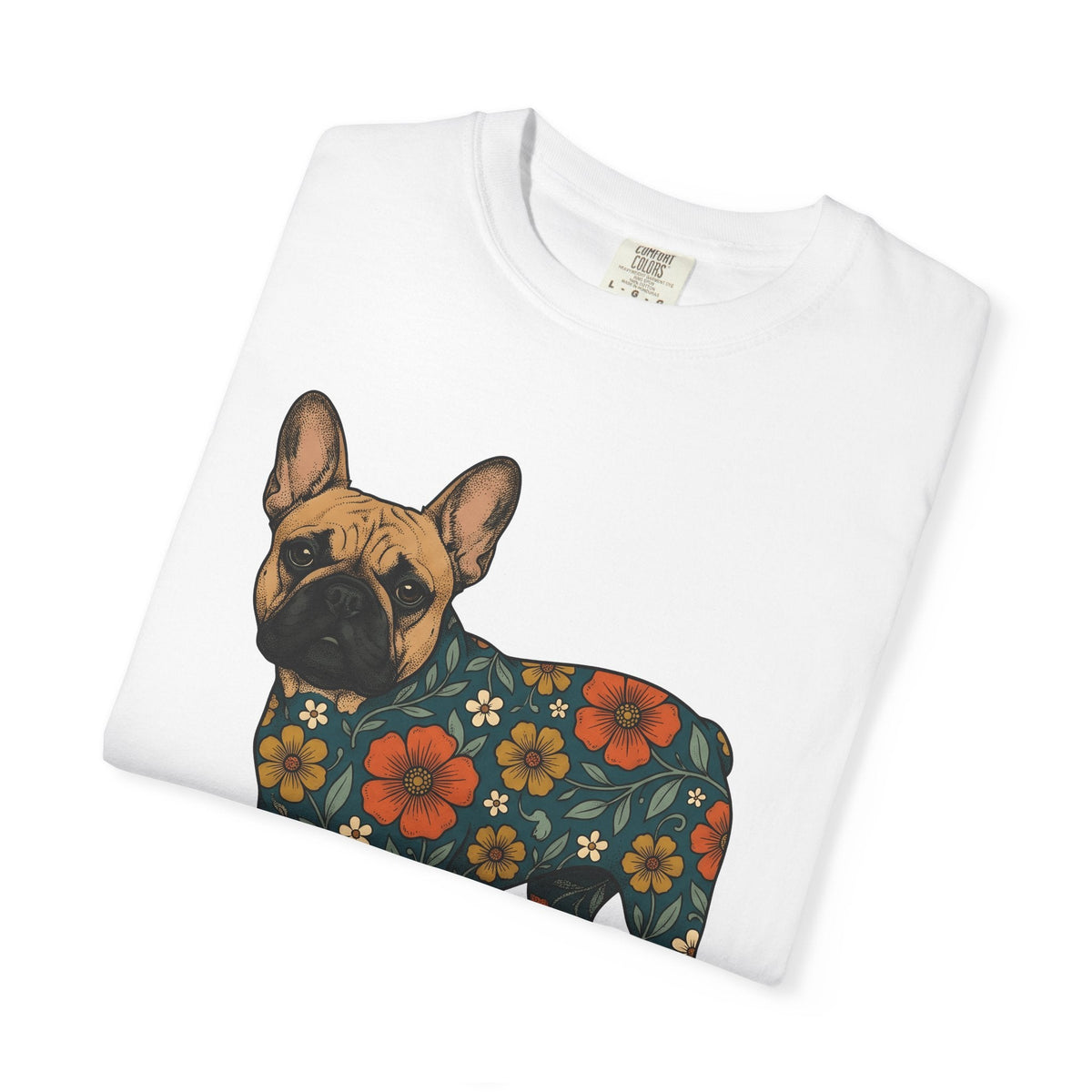 French Bulldog Shirt Dog Floral Unisex Gift Boho Tee product image 5
