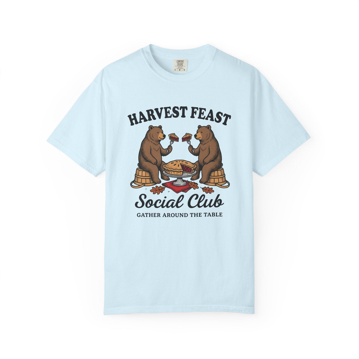 Bear Pie Vintage T-Shirt – Thanksgiving Harvest Autumn product image 2