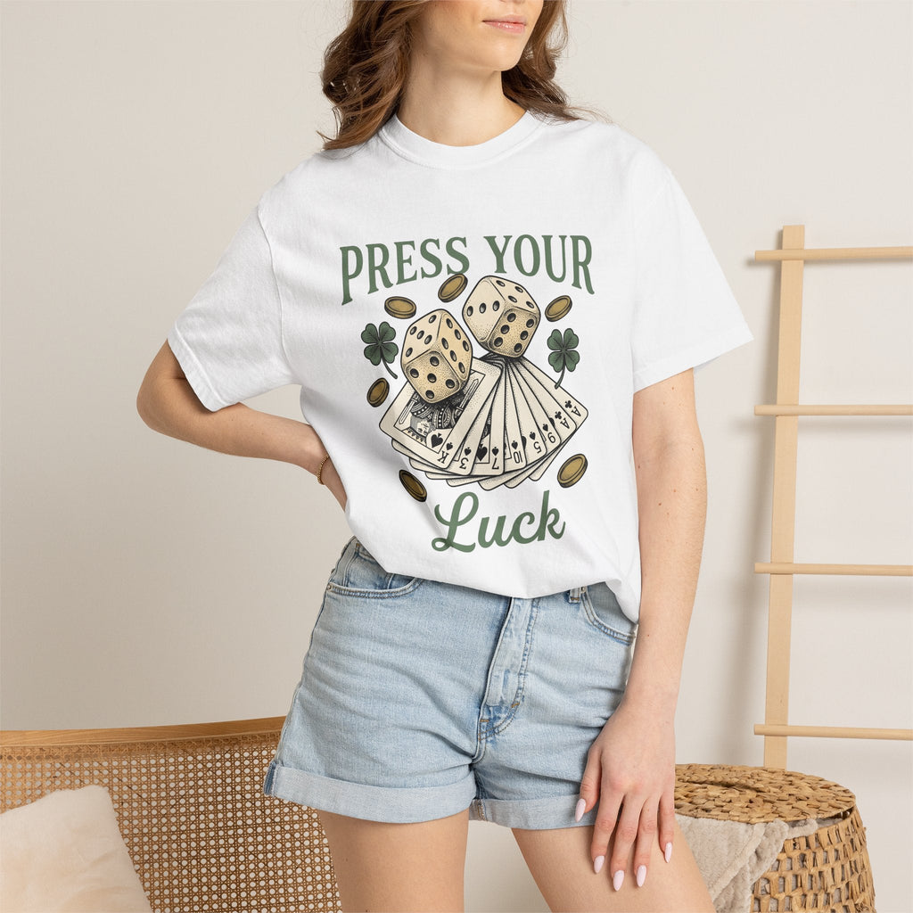 Dice Cards Shirt St. Patrick's Day Casino Unisex Gift Retro product image 6
